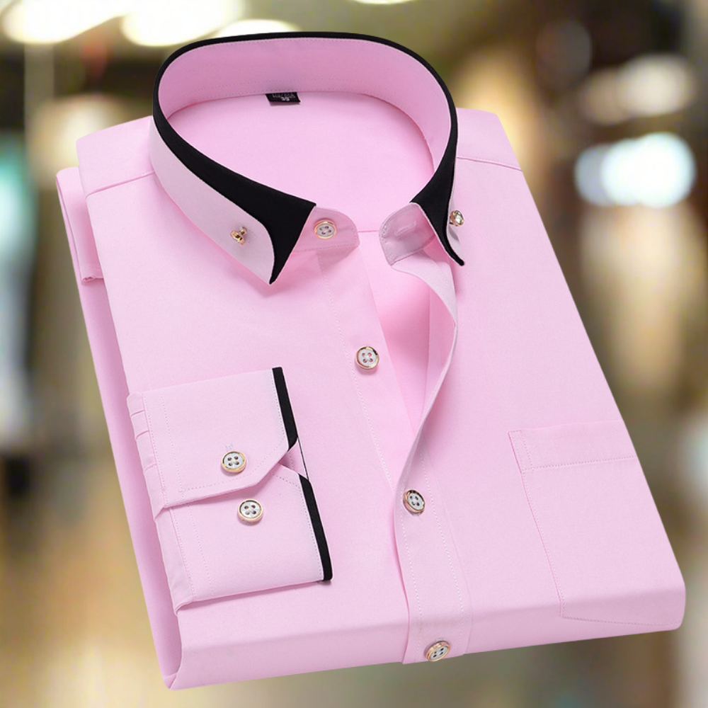 Albert - Classic Long-Sleeved Cotton Shirt